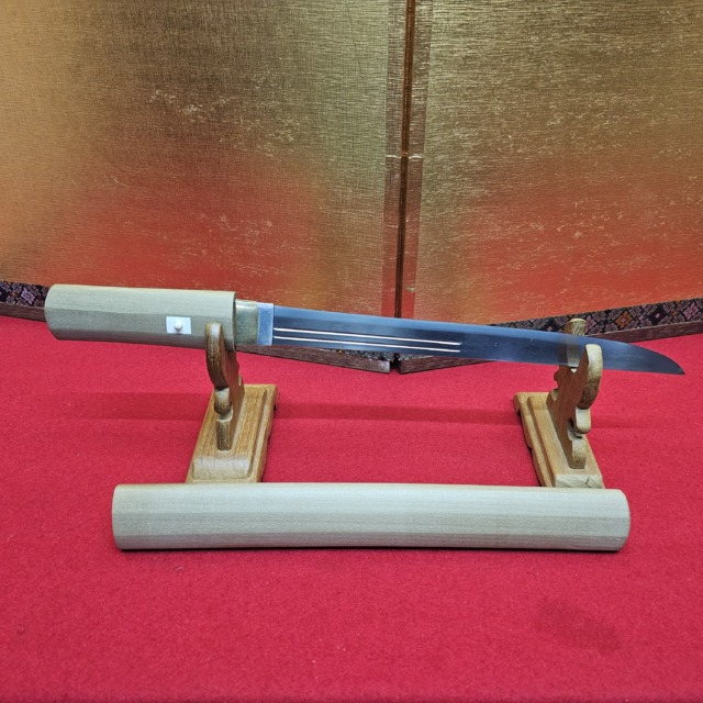 02-3243 備前国住長船清光（Bizenkoku-jyu-osafune-kiyomitu）永禄元年八月日（A.D1558 August）脇差 Wakizashi