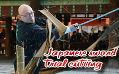 Trial to Cut by Japanese Sword-Katana TAMESHIGIRI TAIKEN